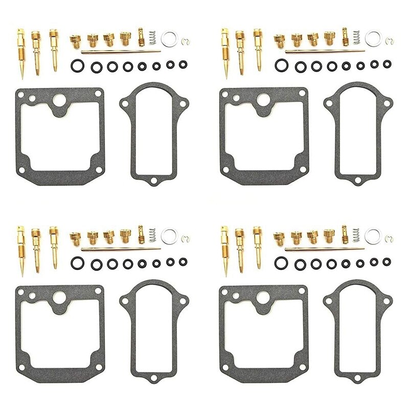 for Kawasaki KZ900 KZ 900 Z1 Carburetor Repair Kit Carb Rebuild Set Main Pilot Jets Float Needle Gaskets: Default Title