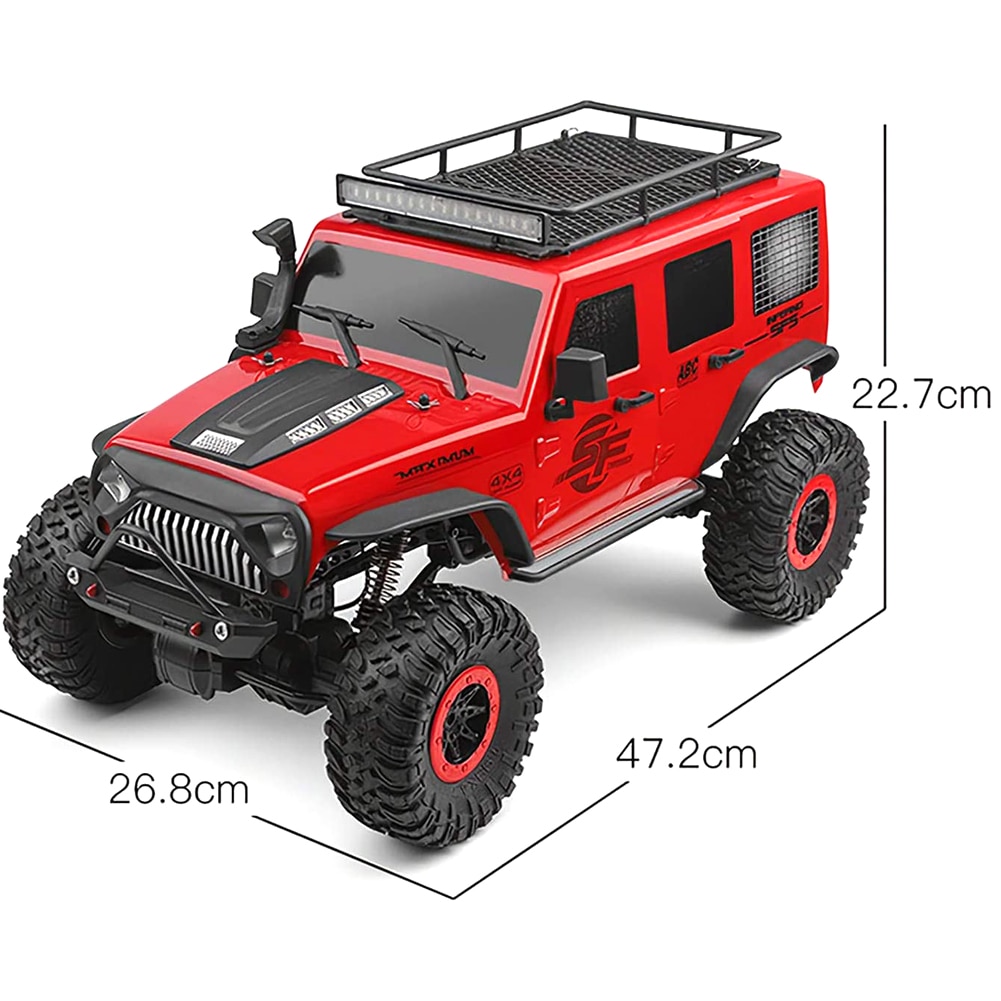 104311 Rc Auto 2.4G 1/10 4WD Auto Geborsteld Motor Afstandsbediening Hoge Snelheid Off-Road Crawler auto Model Lbv