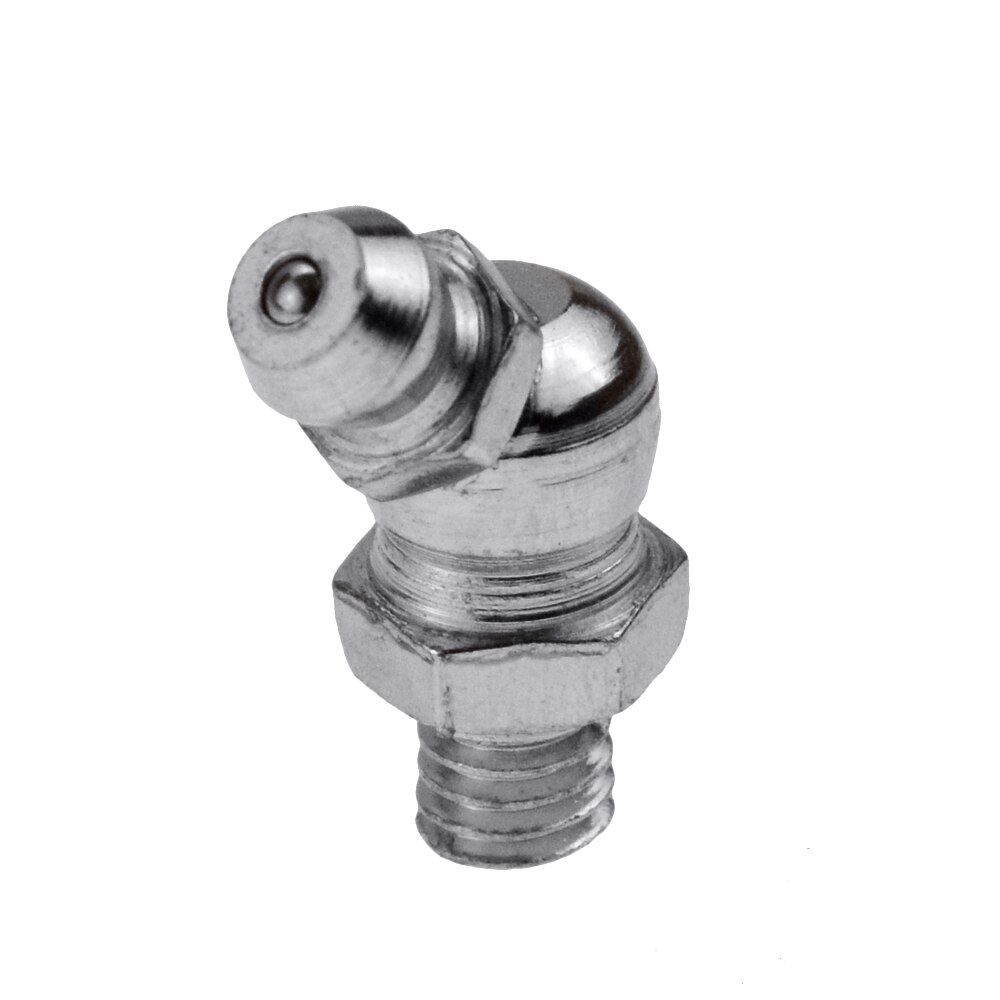 10pcs Silver Steel M6 M8 M10 Male Thread Straight 45 Degree 90 Degree Oil Zerk Grease Nipples Fittings Hose Tube