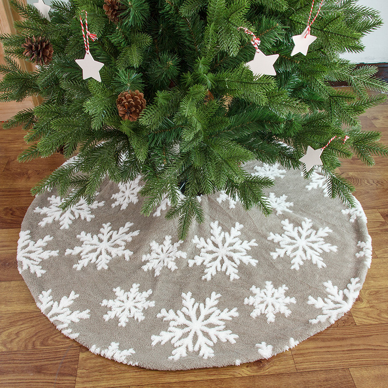 90/122Cm Pluche Kerstboom Rok Sneeuw Kunstmatige Bont Kerstboom Bodem Kussen Party Decor Navidad Xmas Tree base Cover: tree skirt 6 / 90cm