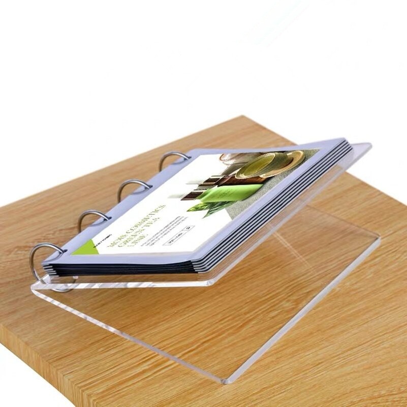 A6 Double Sided Table Top Acrylic Sign Holder Display Stand Poster Menu Holder Ad Frames For Office, Restaurant, Store