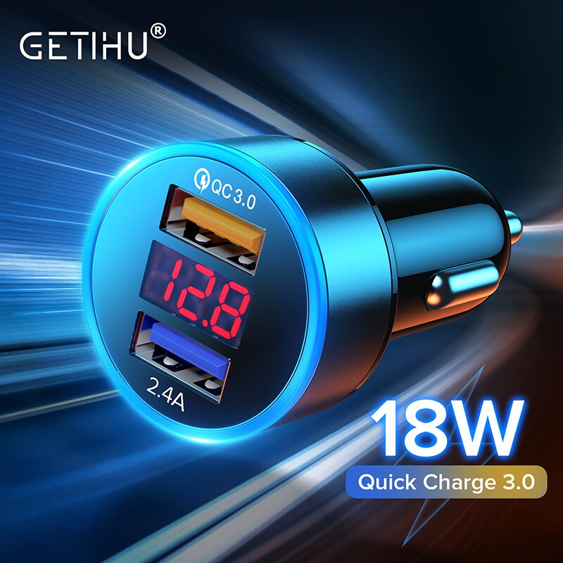 Getihu 36W Autolader Pd Dual Usb Led Fast Telefoon Opladen Voor Iphone 12 11 Mini Pro X Xr max 7 8 Plus Xiaomi Redmi Huawei Samsung