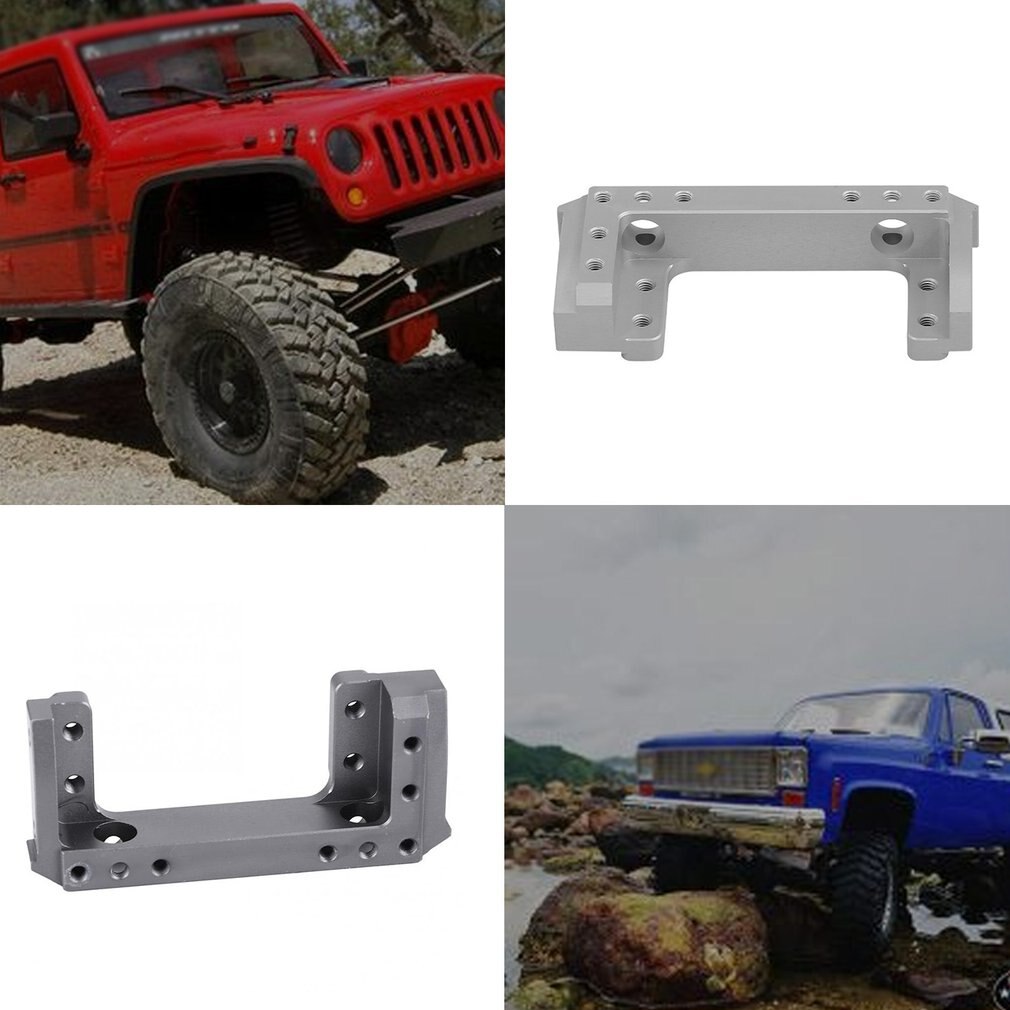 Injora Aluminium Voorbumper Mount Servo Stand Voor 1/10 Rc Crawler Axiale SCX10 Ii AX90046 90046 90047 Upgrade Deel