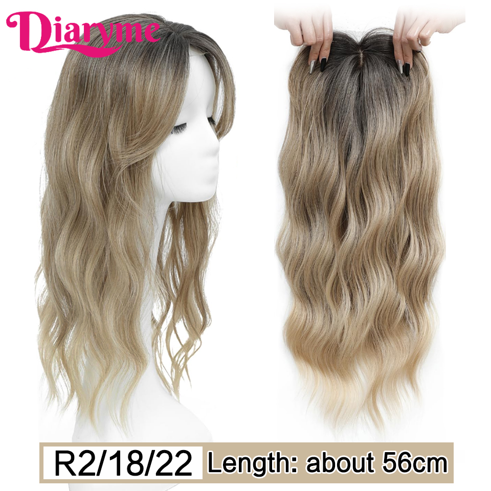 Adornos para el cabello, piezas de cabello, rizo largo ondulado sintético, bloque de reedición de repuesto para mujeres con pinza para el cabello adelgazante en extensiones de cabello: 1B/27HL