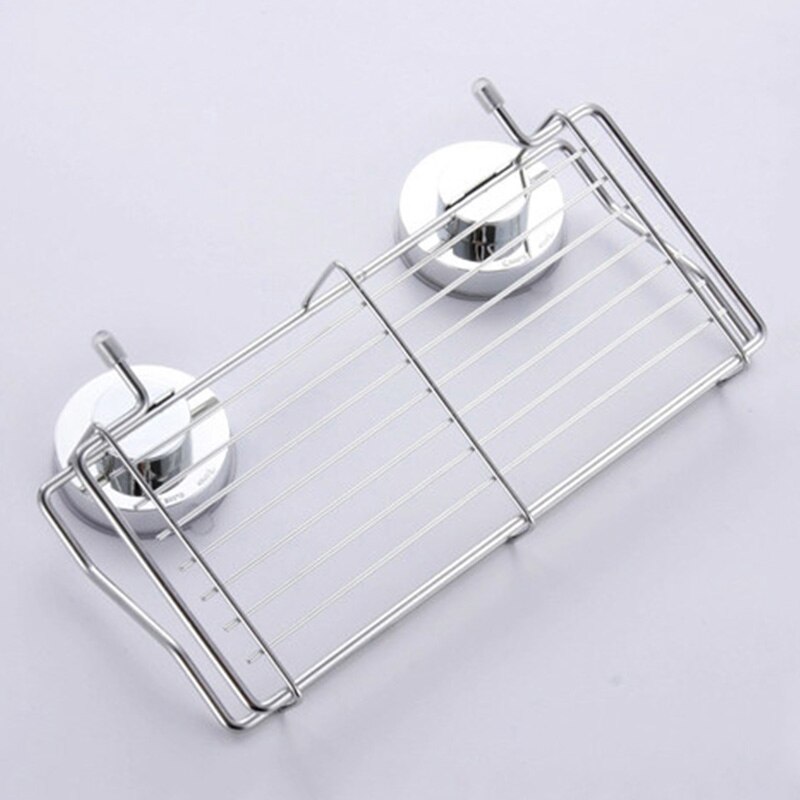 Suction Cup Adhesive Wall Mounted Bathroom shelf Households Rack