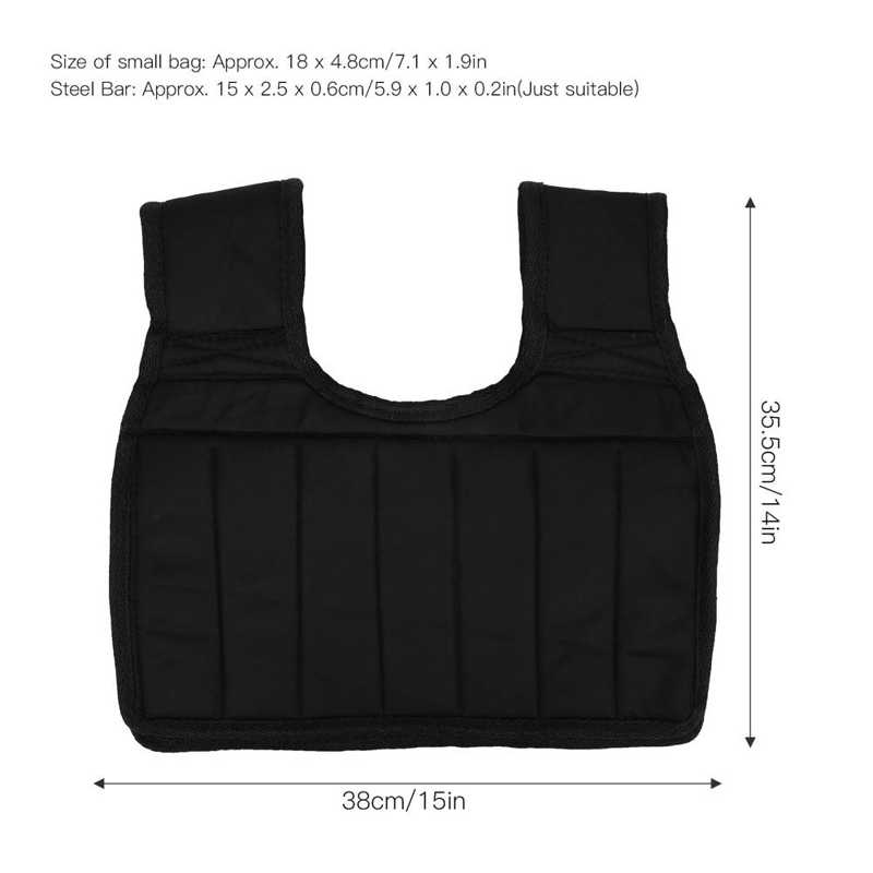 Running Sandbag Vest Weight‑Bearing Vest Sports Running Training Vest Breathable Sandbag Equipment Vest Weight-Bearing Vest