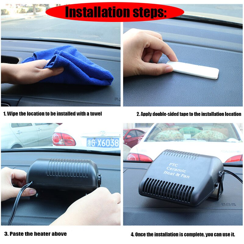 12V 150W podgrzewacz samochodowy samochód odmrażacz zima automatyczny kuchenka elektryczna wentylator ogrzewanie chłodzenie zintegrowane rozmrażanie okno samochodu śnieg Defogger