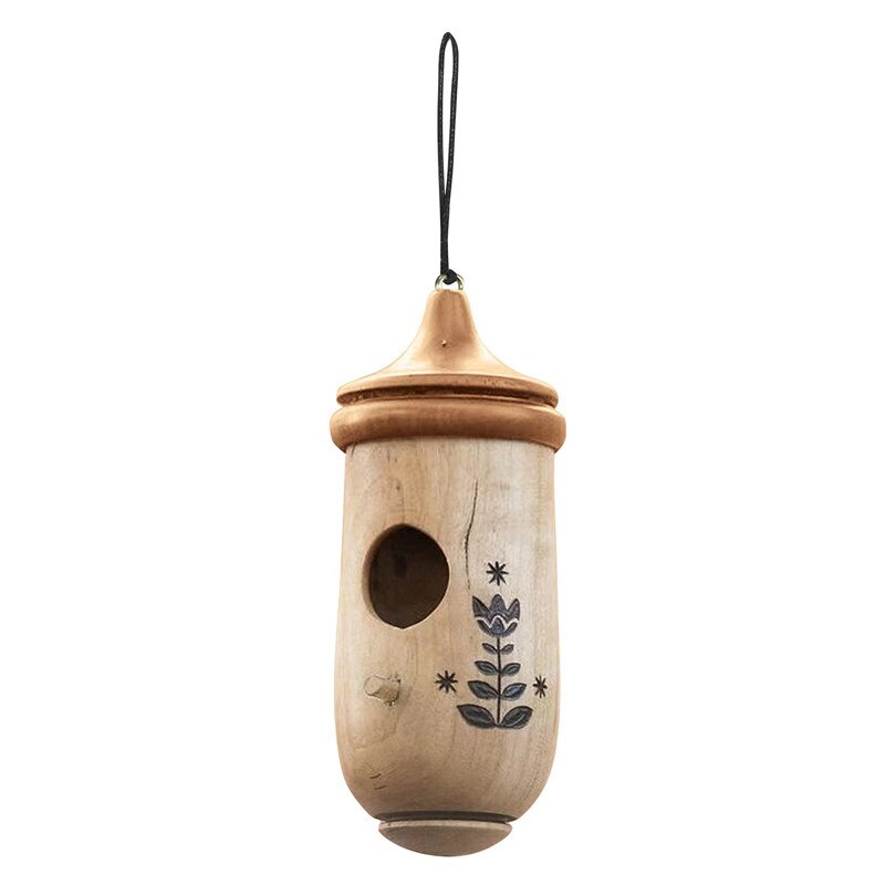 Mode Buiten Houten Hummingbird Huis Opknoping Swing Hummingbird Voor Winterkoninkje Swallow Sparrow Huizen Hummingbird: D