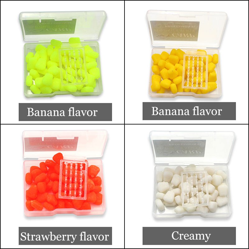 Accessoires pour la pêche à la carpe, 50 pièces, bouchon de Micro appât, bouillettes, support d'appât pour plate-forme à cheveux