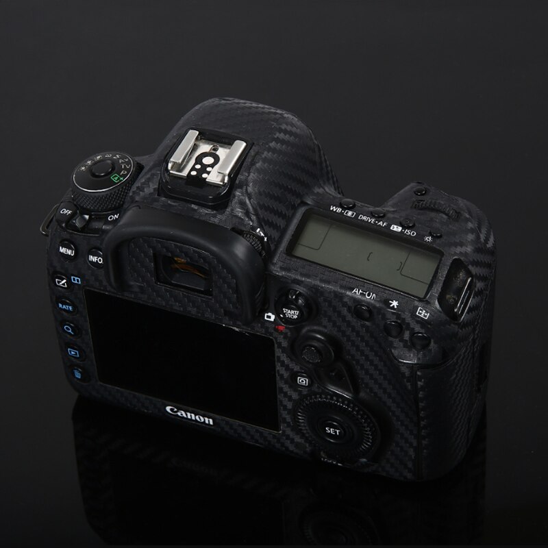 Anti-repa kamerahus kolfiberfilmskal för canon eos 5d markiv 5 div 80d 90d 5 diii 5 d 2 6d m6ii 77d skyddsdekal