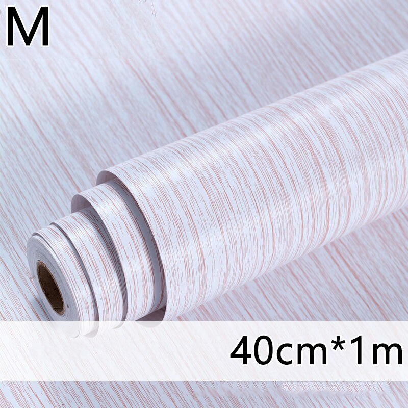1M Waterdicht Hout Vinyl Behang Roll Zelfklevende Contact Papier Deuren Kast Desktop Moderne Meubels Decoratieve Sticker: M