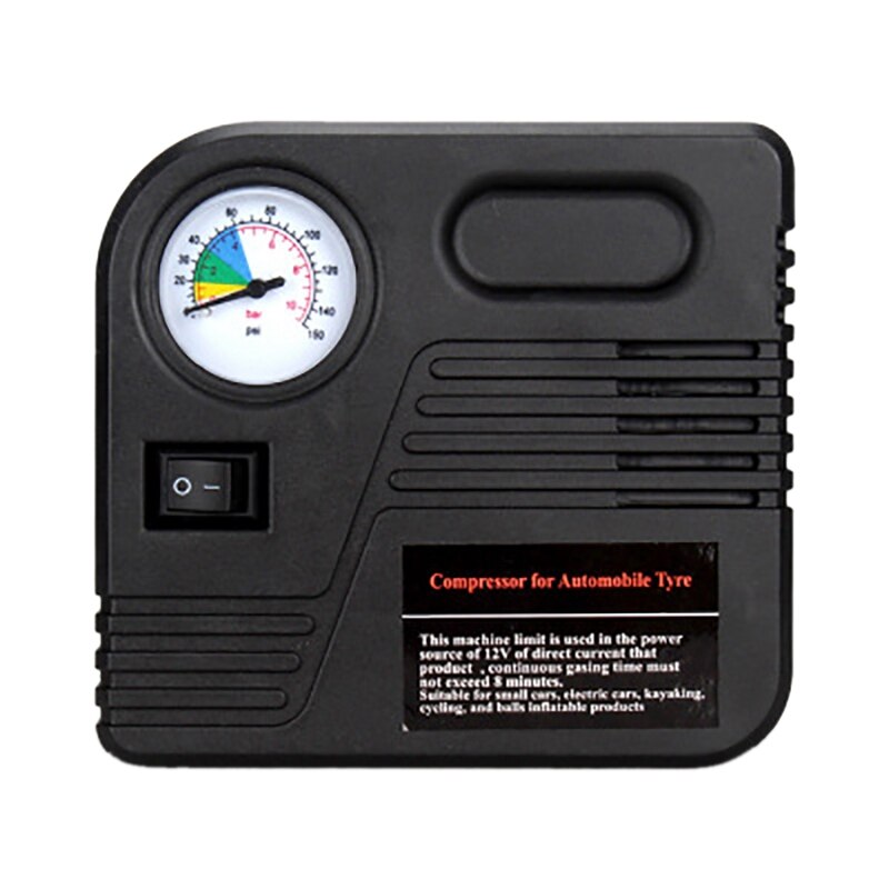 Dækpumpe bil luftpumpe kompressor elektrisk bærbar auto 12v volt 150 psi
