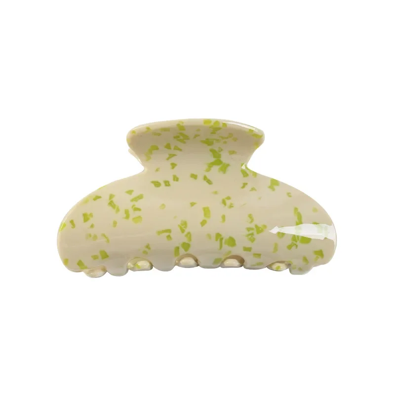 3.35 Inch Korean Style Acrylic Sheet Printing Hair Claw for Women ladies Crab Shaped Hair Clip Clamps Hair Jewelry