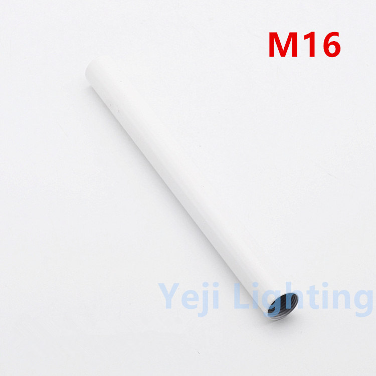 M16 M19 M25 lampe zahn rohr innen boden lampe verbindung rohr eisen metall innere gewinde rohr rohr für LED anhänger licht Zauberstab lampen: M16 - Weiß / 100mm
