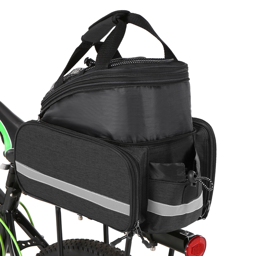 25l cykel bagsædetaske multifunktionel udvidelig vandtæt mtb cykeltaske taske cykelstativtaske med regntæppe