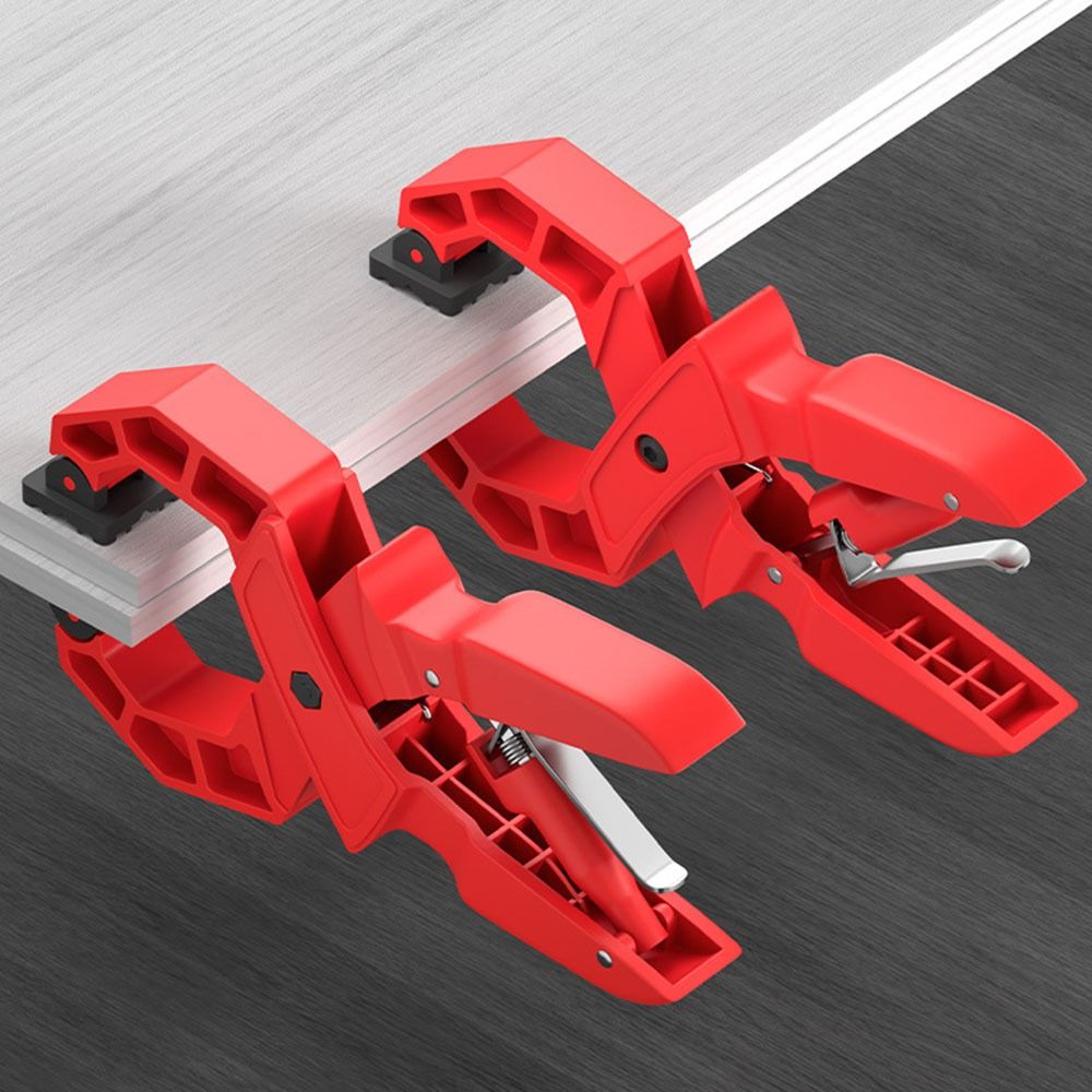 8 in Heavy Duty Spring Clamp Strong Grip Large Fixing Woodworking Clip Plastic Ergonomic Handle Quick Grip Clamp