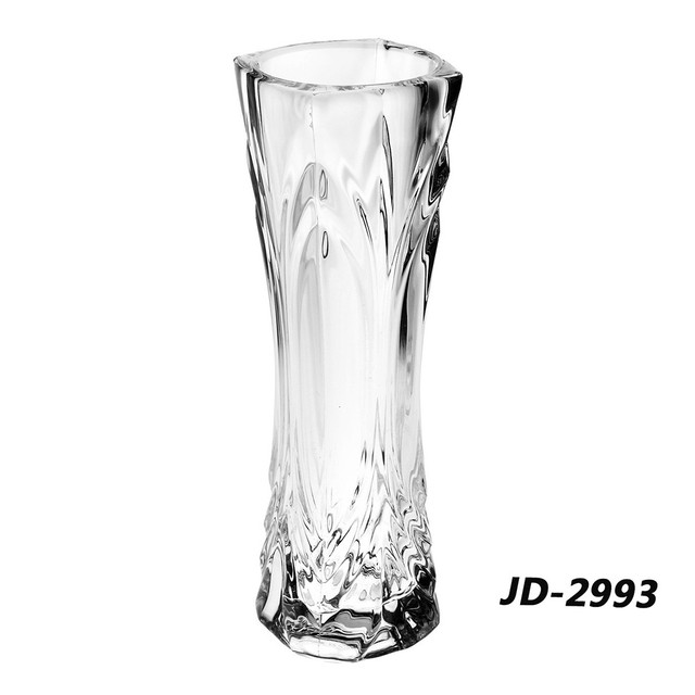 Florero de plástico transparente para decoración creativa, jarrón de cristal de imitación para el hogar, mesa para sala de estar: C 5 5cm 16 2cm