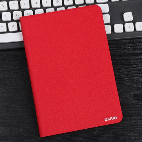 tablet flip case for Samsung Galaxy Tab A 8.0&quot; protective Stand Cover Silicone soft shell Solid capa funda for SM-T350 T355: red