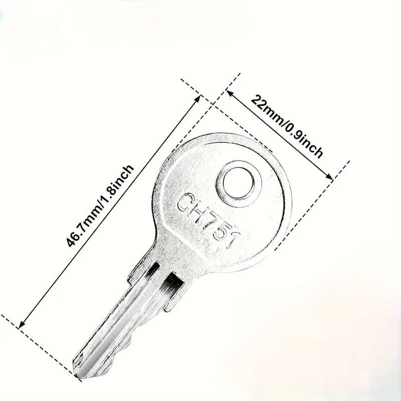5 uds CH751 llaves RV llaves Hurd CH751 RV Camper remolque llave CH-751 P0P RV Accesorios