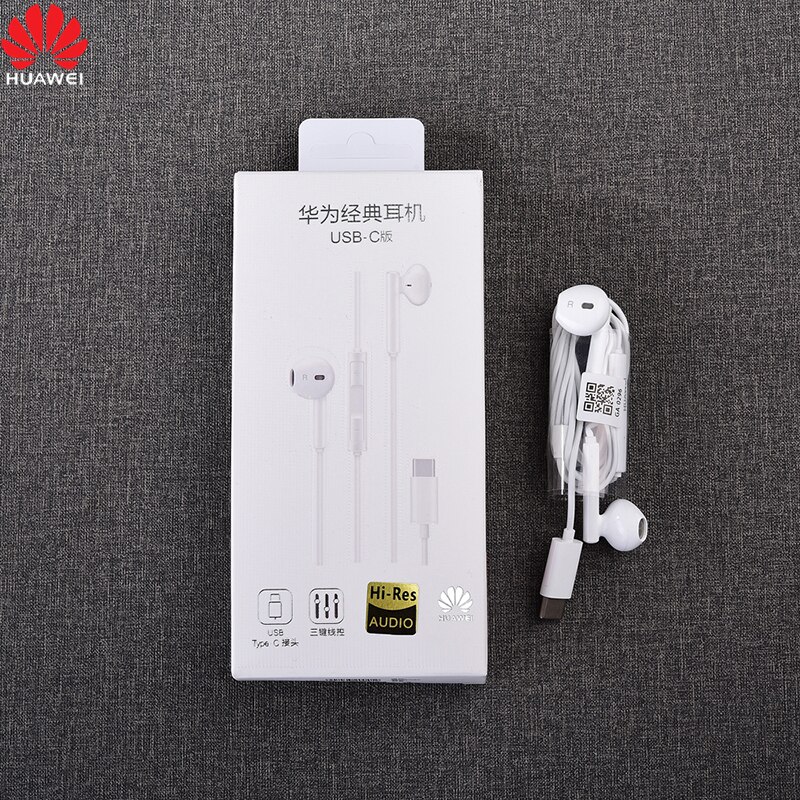 Huawei P40 Pro Oortelefoon Usb Type-C In Ear Hearphone CM33 Headset Met Microfoon Controle Voor Huawei P30 P40 pro + Mate 20 30 Pro Rs X