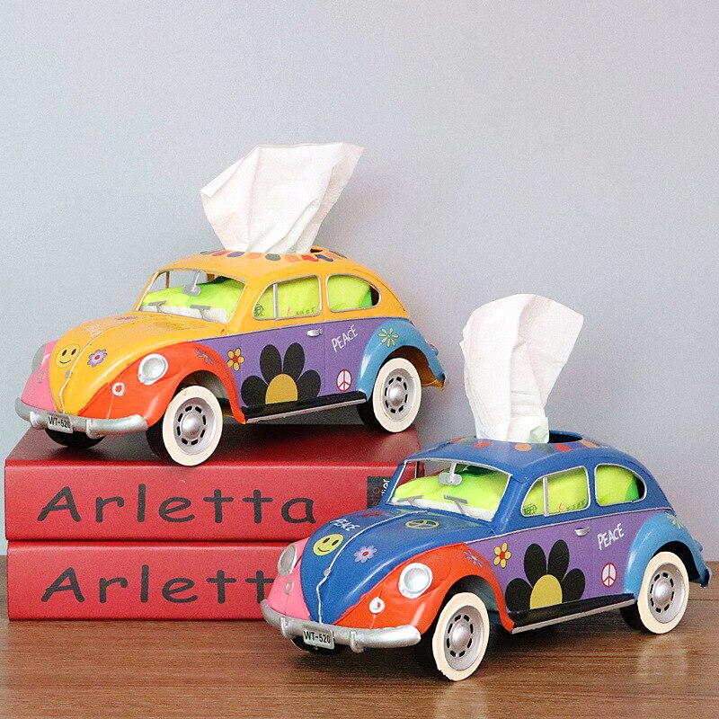 Amerikaanse Retro Creatieve Servet Lade, Tissue Box, Auto, Bestelwagen, Bus, bar Restaurant Hotel Thuis Woonkamer Decoratie Ornamenten