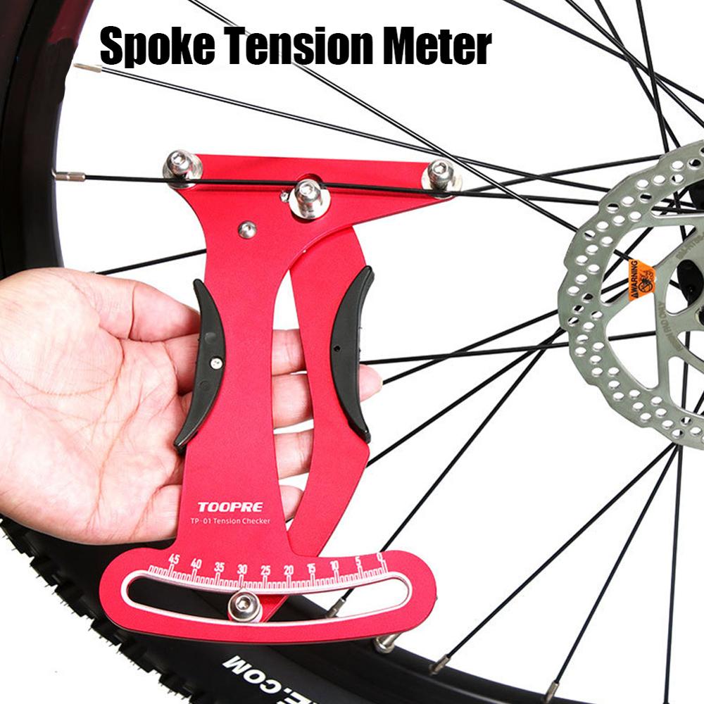 KRSEC/TOOPRE Raggi della Ruota in Lega di Alluminio bicicletta Raggi per Biciclette Misuratore di Tensione correttore Preciso Strumento di Misura Strumenti di Riparazione Della Bici