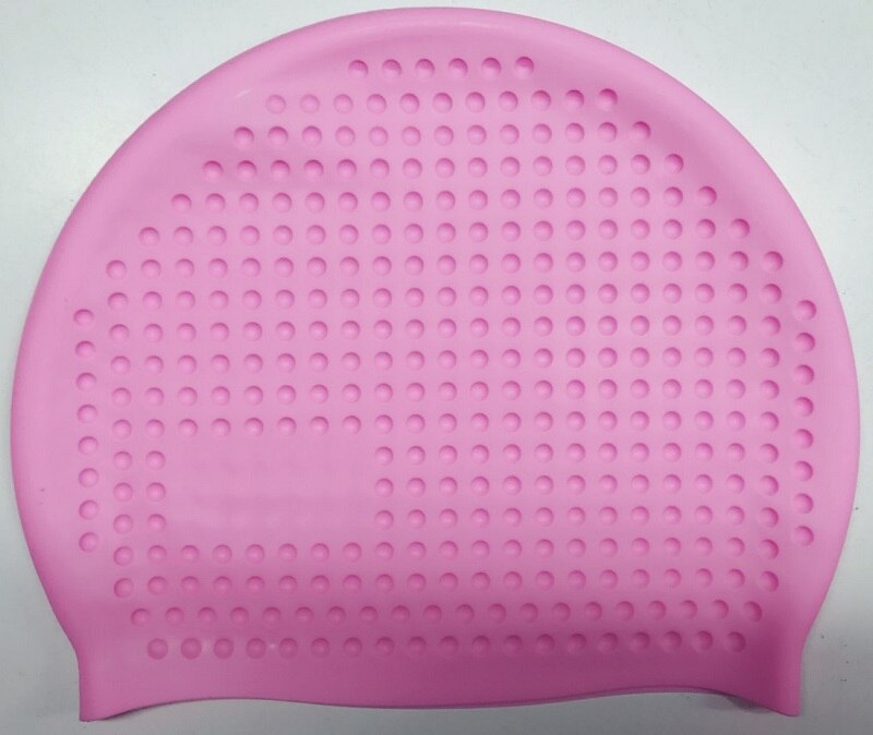 100% Silicone Swimming Cap Men Women Unisex Swim Pool Swimming Caps Non-toxic High Elastic Free Size Adults Surfing &amp; Diving Hat: Pink