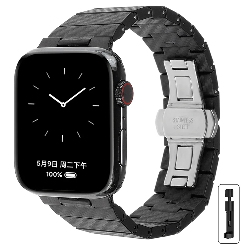 Correa para Apple Watch Band 46mm 44mm 40mm 45mm 49mm 38mm 42mm 41mm pulsera de para IWatch Series 10 8 7 6 5 4 3 2 1 Ultra: 44 mm / YELLOW