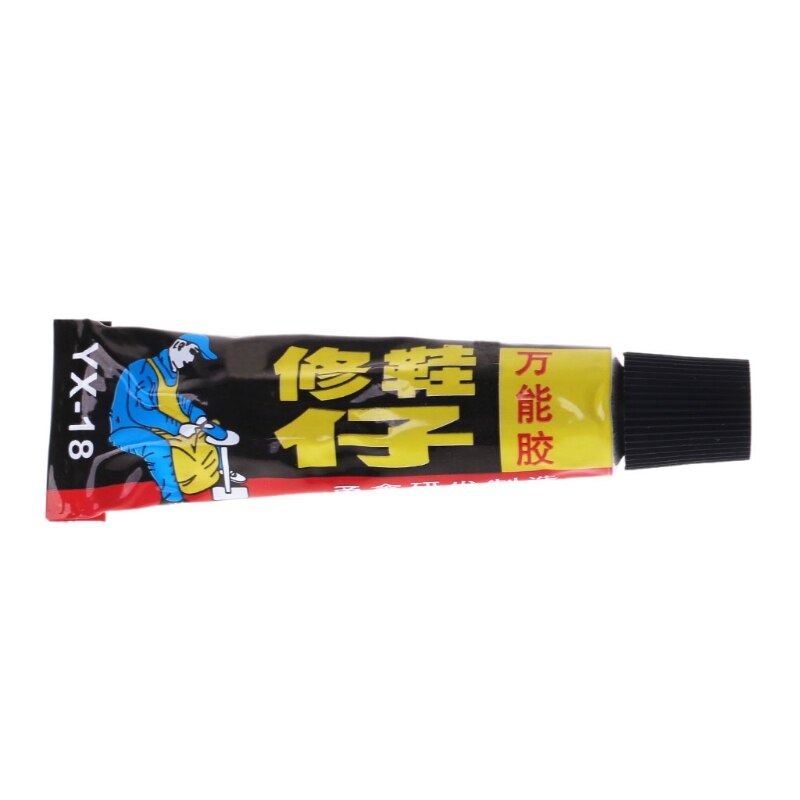 18ml superklæbende reparationslim til sko læder gummi lærred rør stærk binding