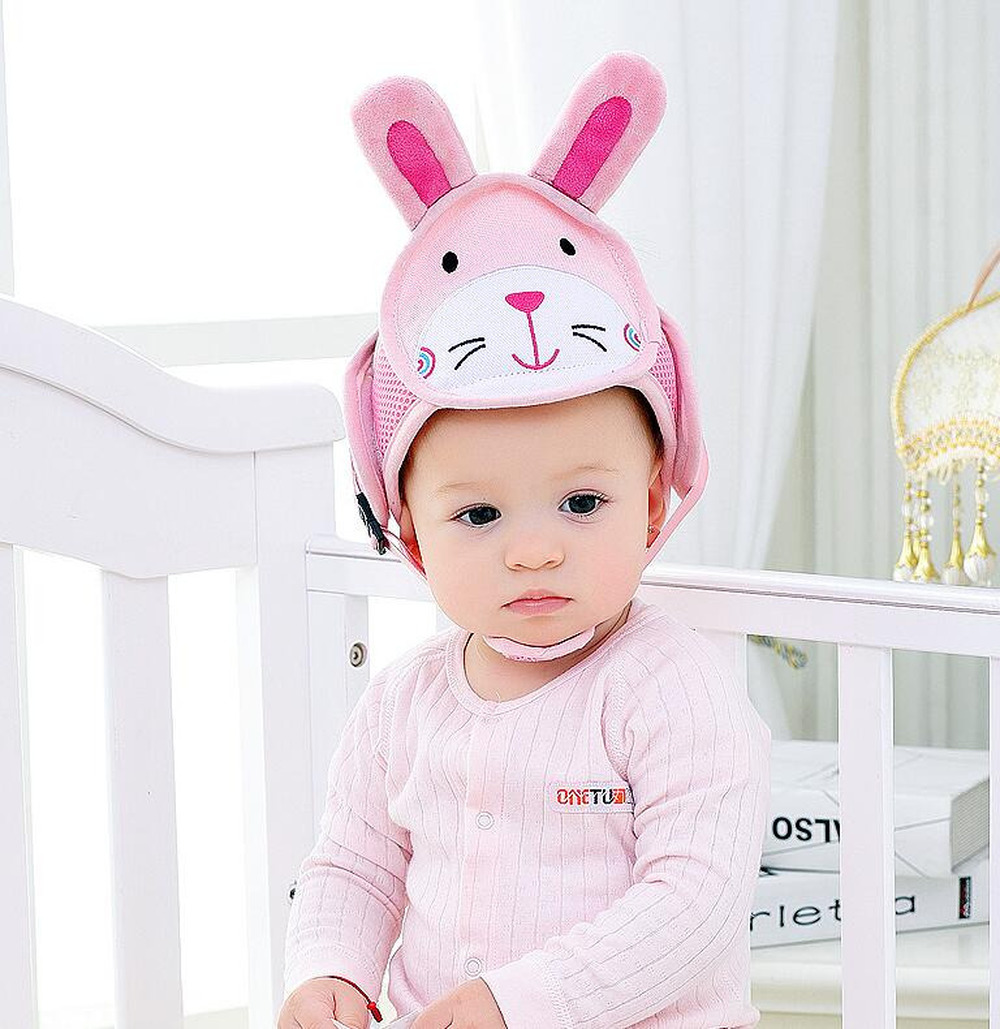 Baby Peuter Cap Anti-Collision Beschermende Hoed Baby Veiligheid Cartoon Helm Zachte Comfortabele Hoofd Beveiliging-Verstelbare