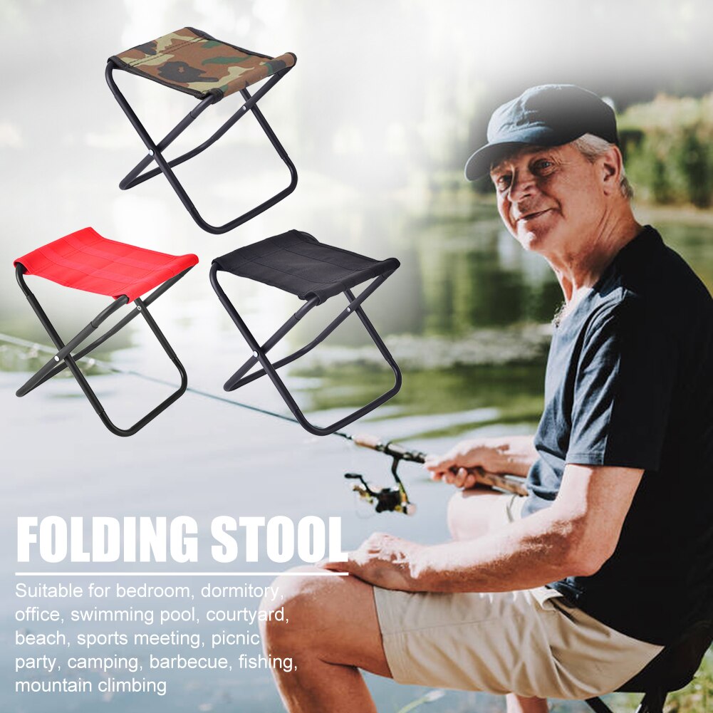 Lightweight Folding Folding Fishing Chair Outdoor Camping Hiking Picnic Travel Train Seat Chair Camping Barbecue Stool