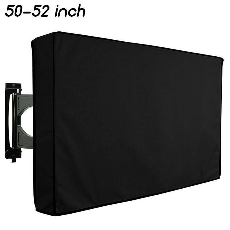 Patio Outdoor TV Screen Dustproof Waterproof Cover Sets Black Television Material Protector Polyester TV 22'' To 52'' Inch: 40-42 inch