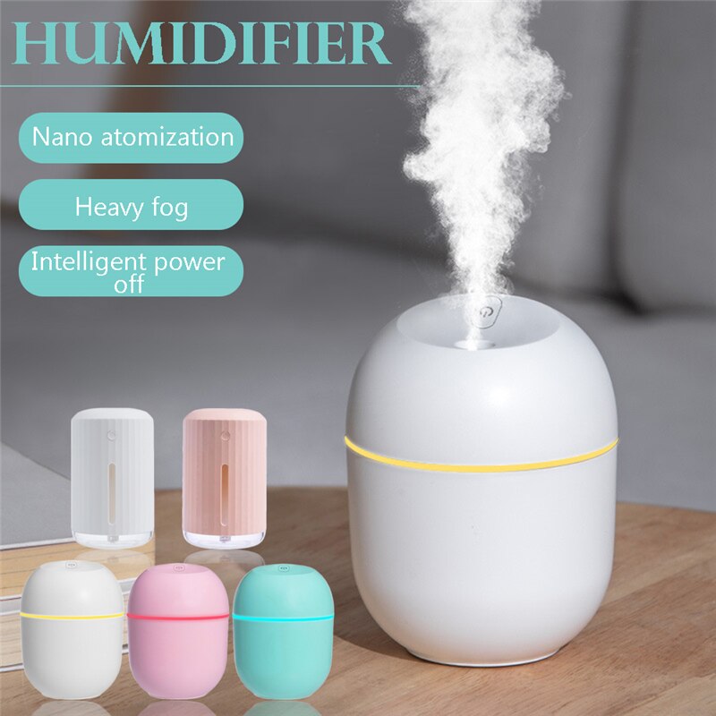 Usb Mini Auto Aromatherapie Verstuiver Led Draagbare Ultrasone Essentiële Aroma Olie Diffuser Luchtbevochtiger Hydraterende Spuiten Kantoor