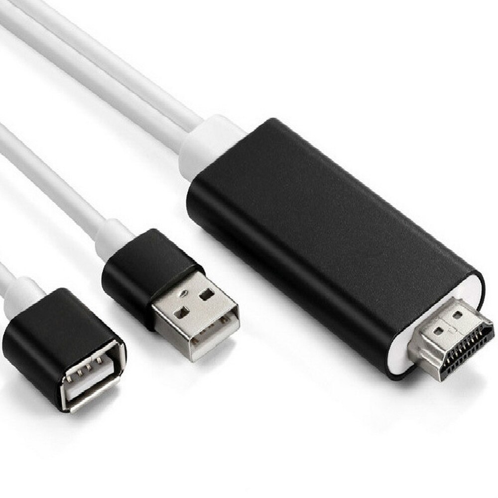 HDMI out Plug and Play HD Mirroring Cable Adapter USB 1080P Miracast Air Mirror Airplay for i Phone/ iPad Pro/Samsung