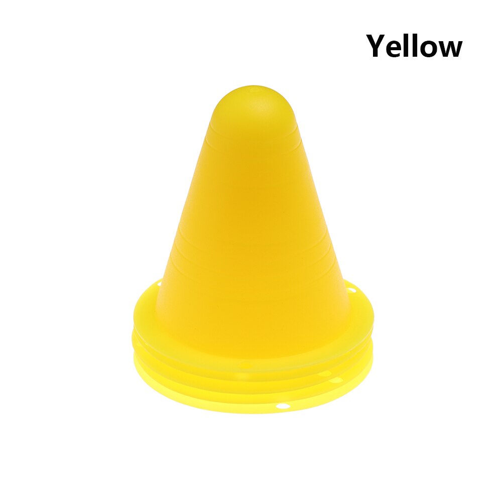 5 stk 8cm plastmarkeringskopp skøytemerkekjegler 5 farger fotball fotball ruller treningsutstyr veisperring tilbehør: Gul
