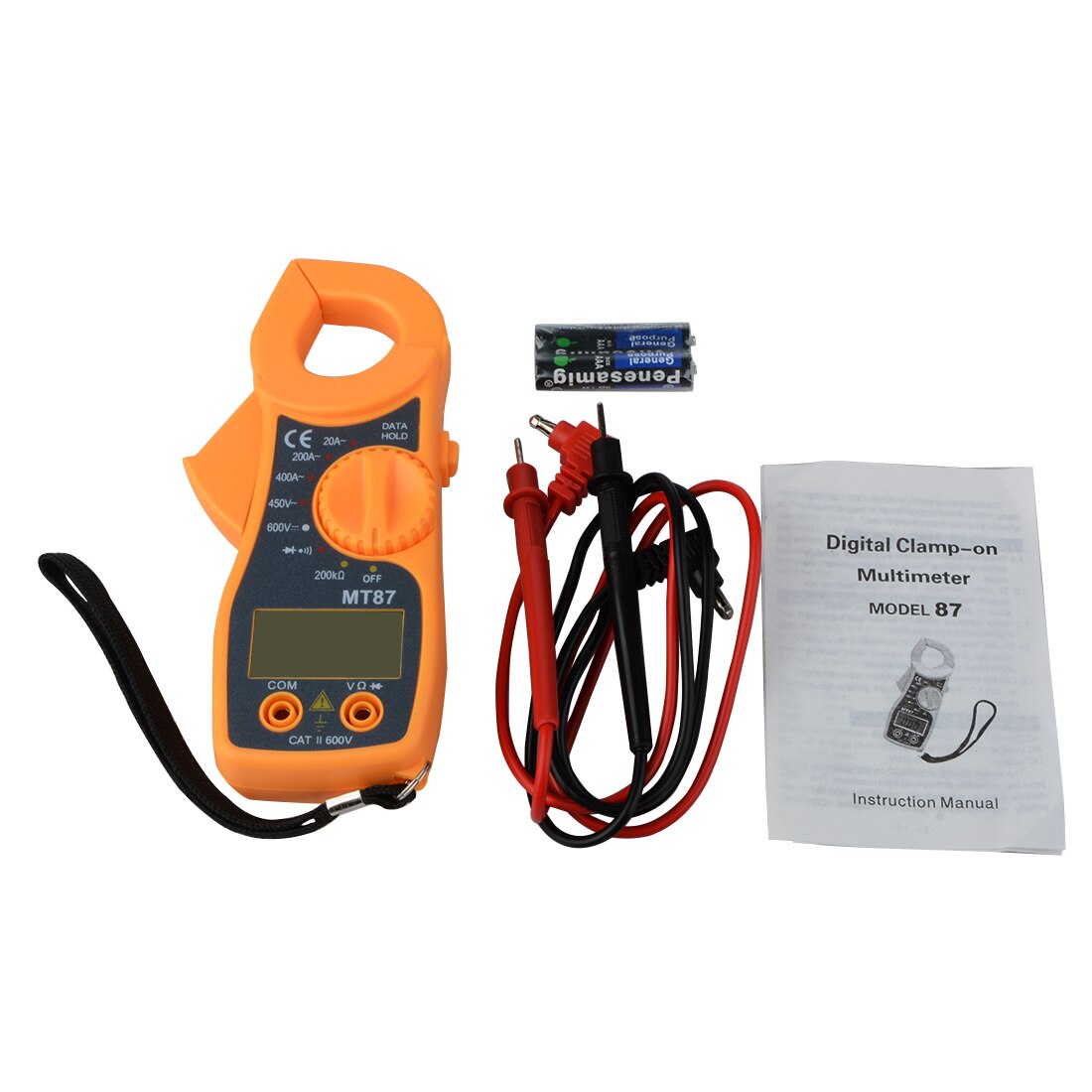 Mt87 digital klämmätare multimeter dc ac spänning ström tång motstånd amp ohm testare elektronisk medidor