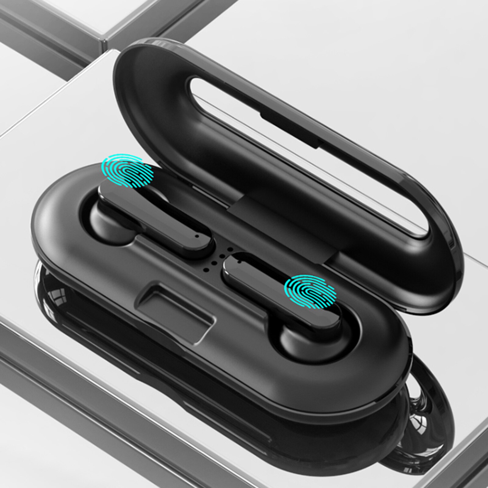 Xg49 hule ultratynde tws bluetooth 5.0 trådløse in-ear sports øretelefoner headset