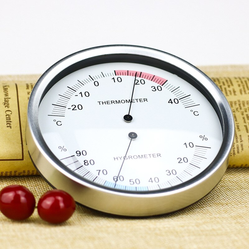 132Mm ze wskaźnikiem termiczny termometr bimetaliczny I higrometr stół kryty I temperatura zewnętrzna I wilgotność meteorologia I