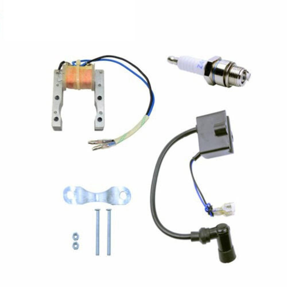 Ignition Coil Magneto For Motorized 80Cc 66Cc 49Cc Engine Bicycle Spark Plug High Performance Great Reliability