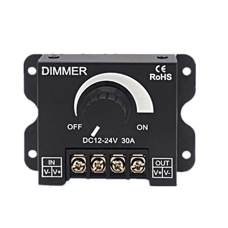 12V Led Dimmer DC24V 30A Helderheid Switch Verstelbare Controller Single Color Led Dimmer Voor Lamp 3528 5050 Led strip Licht