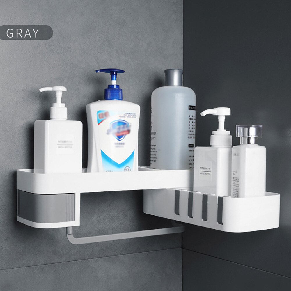 Bathroom wall shelf Corner Shower Shelf Shampoo Shelf Holder Wall Mounted itchen Storage Rack Organizer Bathroom Accessories
