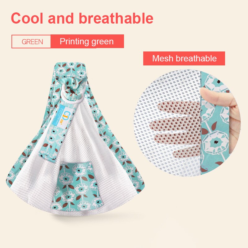 Bæresele slynge nyfødt slynge ammebetræk baby wrap skyggeposer spædbørn ammebetræk bæresele mesh stof: Sæt 2