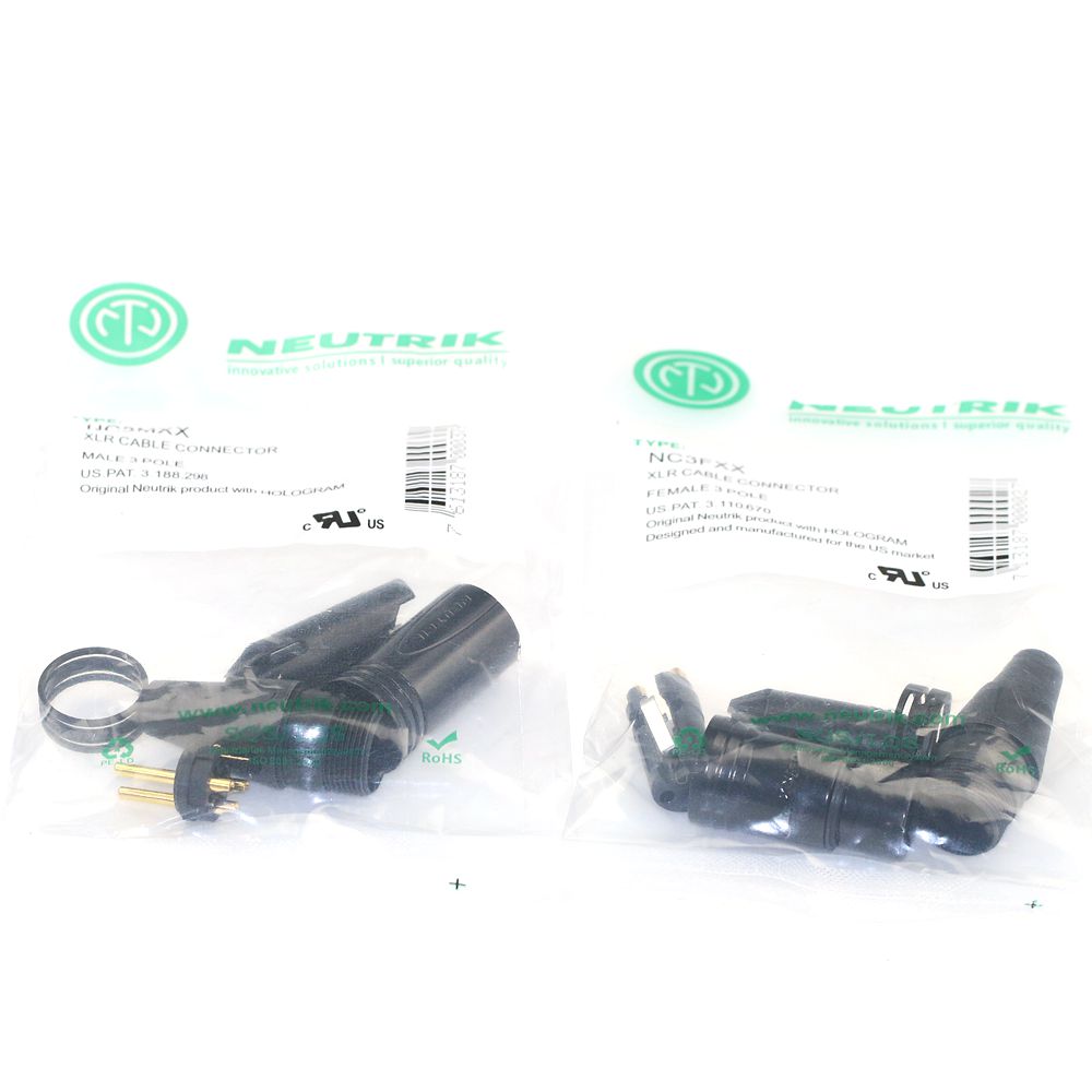 50 stks/partij VOOR NEUTRIK connector 30 STKS NC3MXX & 30 STKS NC3FXX Mannelijke et femelle Un ensemble 3 Broches XLR Connecteur met!