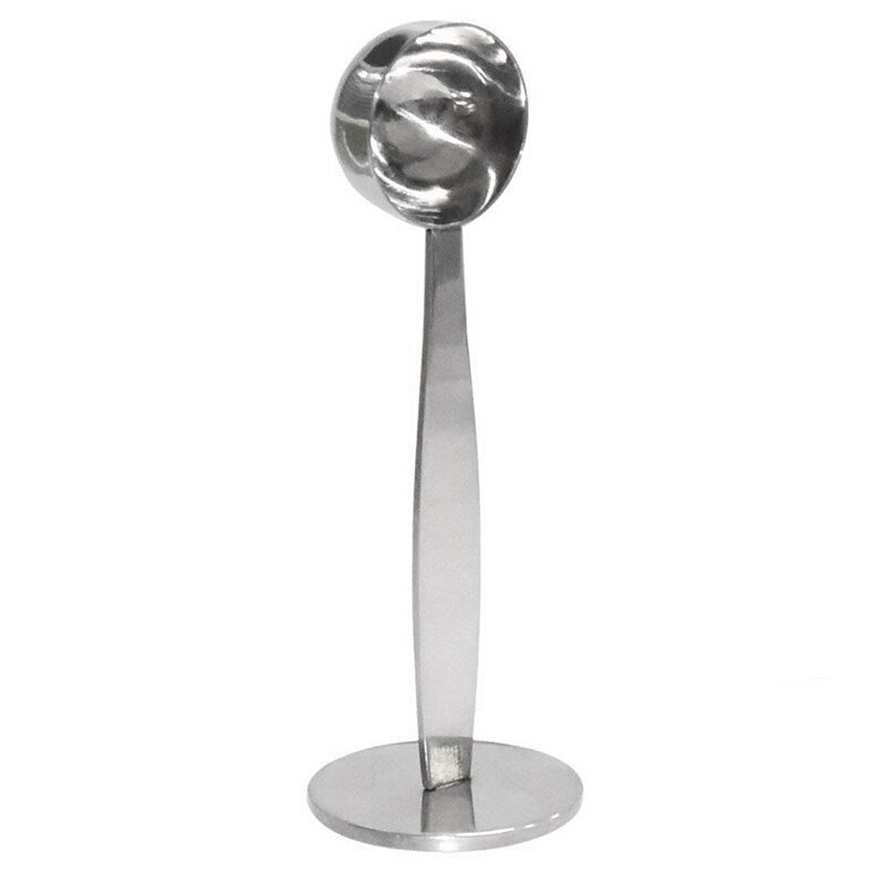 Cuchara Tamper de medida de café Espresso, utensilios para café y té de acero inoxidable, cuchara medidora de Tamping, 1 unidad de plata: Default Title