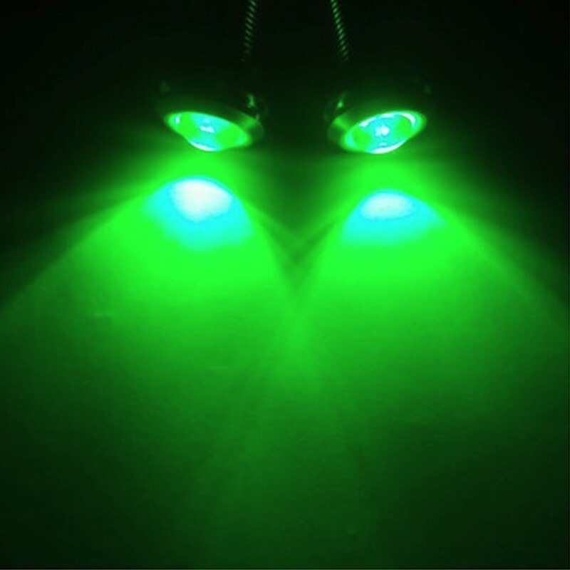 Luz LED de marcha diurna de ojo de águila, lámpara de marcha atrás DRL, blanco, 12V, 5W, Ojo de águila, ojo de halcón, luces de circulación diurna, accesorio para coche de 23mm