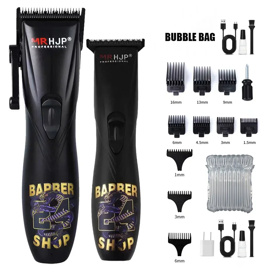 D9- gravur-ölkopf-haarschneider, spezial-friseursalonklinge aus dlc-beschichtetem kohlenstoffstahl, 7000 u/min elektrischer haartrimmer