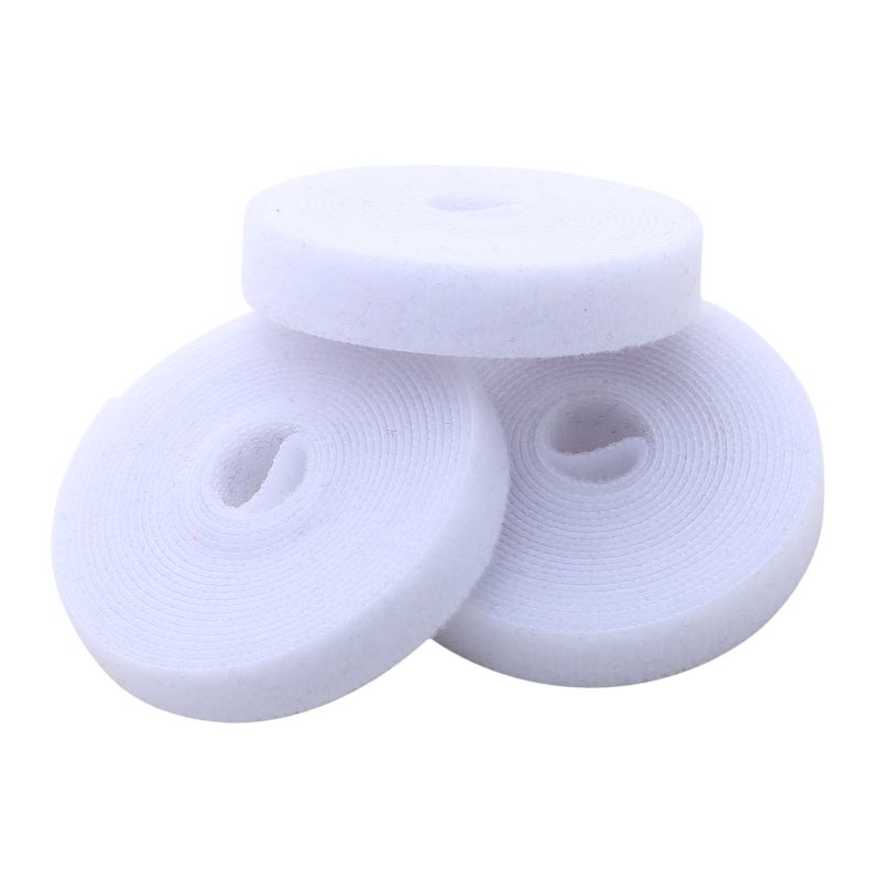 Plantebandage velcro-binde justerbar plantestøtte genanvendelig fastgørelsestape til hjemmehavetilbehør: Hvid 3 stk