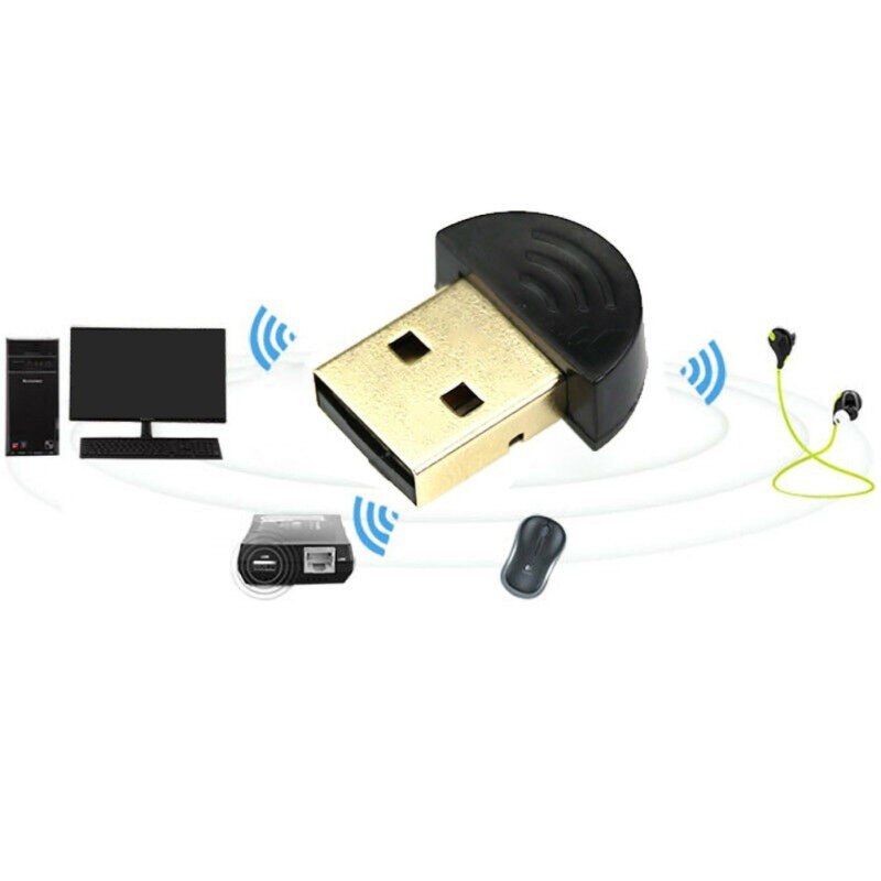 Tragbare Mini USB 2.0 Bluetooth Receiver Wireless Audio Adapter Für PC Tastatur Maus Headset Lautsprecher