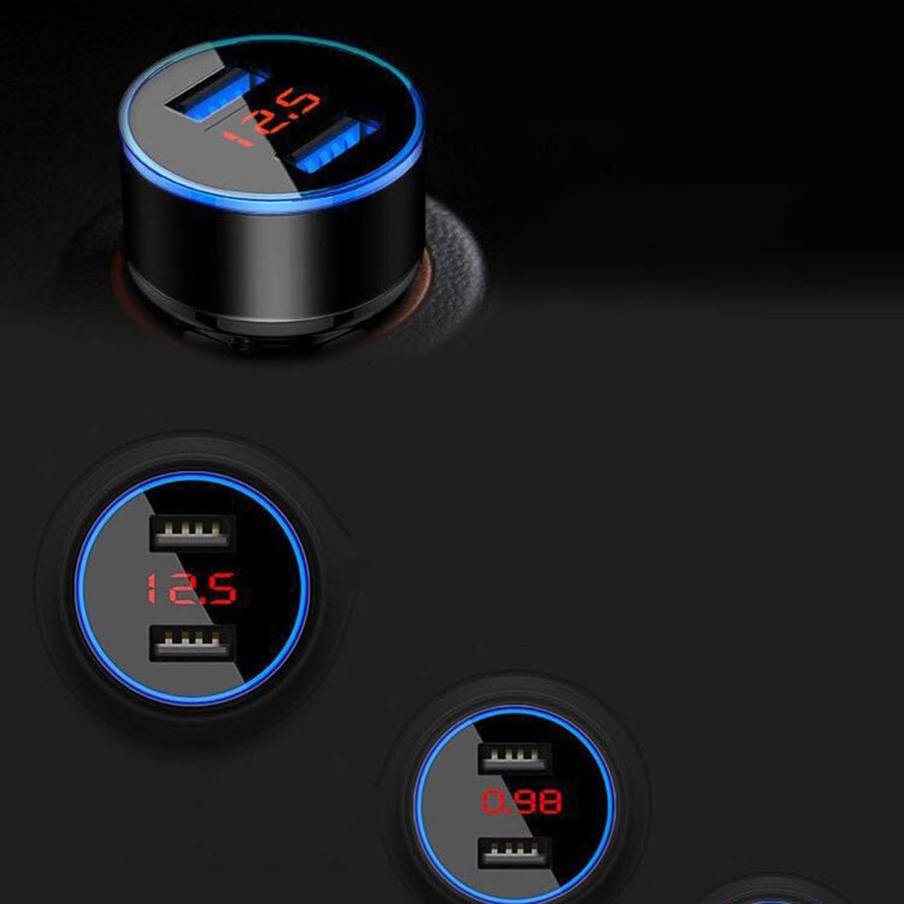 Quick Charge Mini Usb Autolader Dual Usb Snelle Lader Multifunctionele Usb Een Drag Twee Conversie Sigarettenaansteker Oplader
