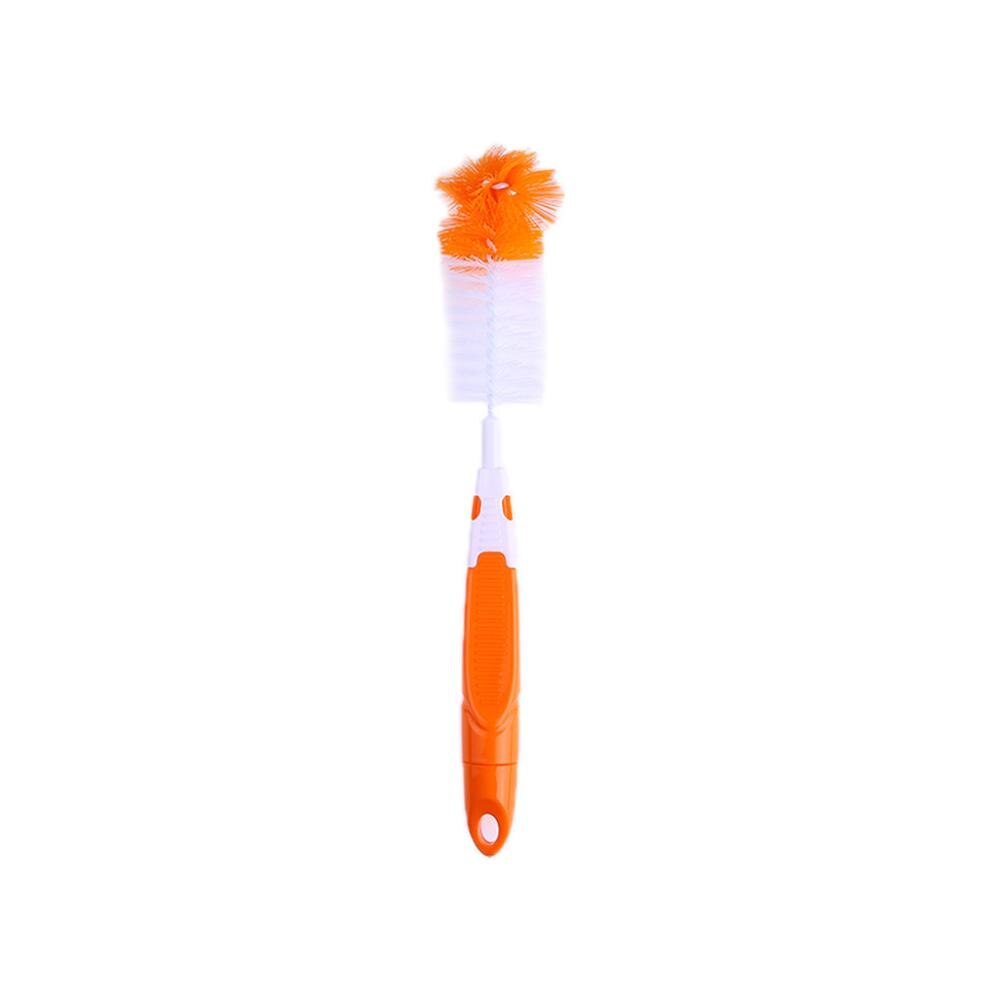 New23pcs Baby Bottle Borstels Set Spons Tepel Fopspeen Cleaner Melk Feeder Baby Bottle Borstels Cleaning Tools Willekeurige Kleur F3: orange